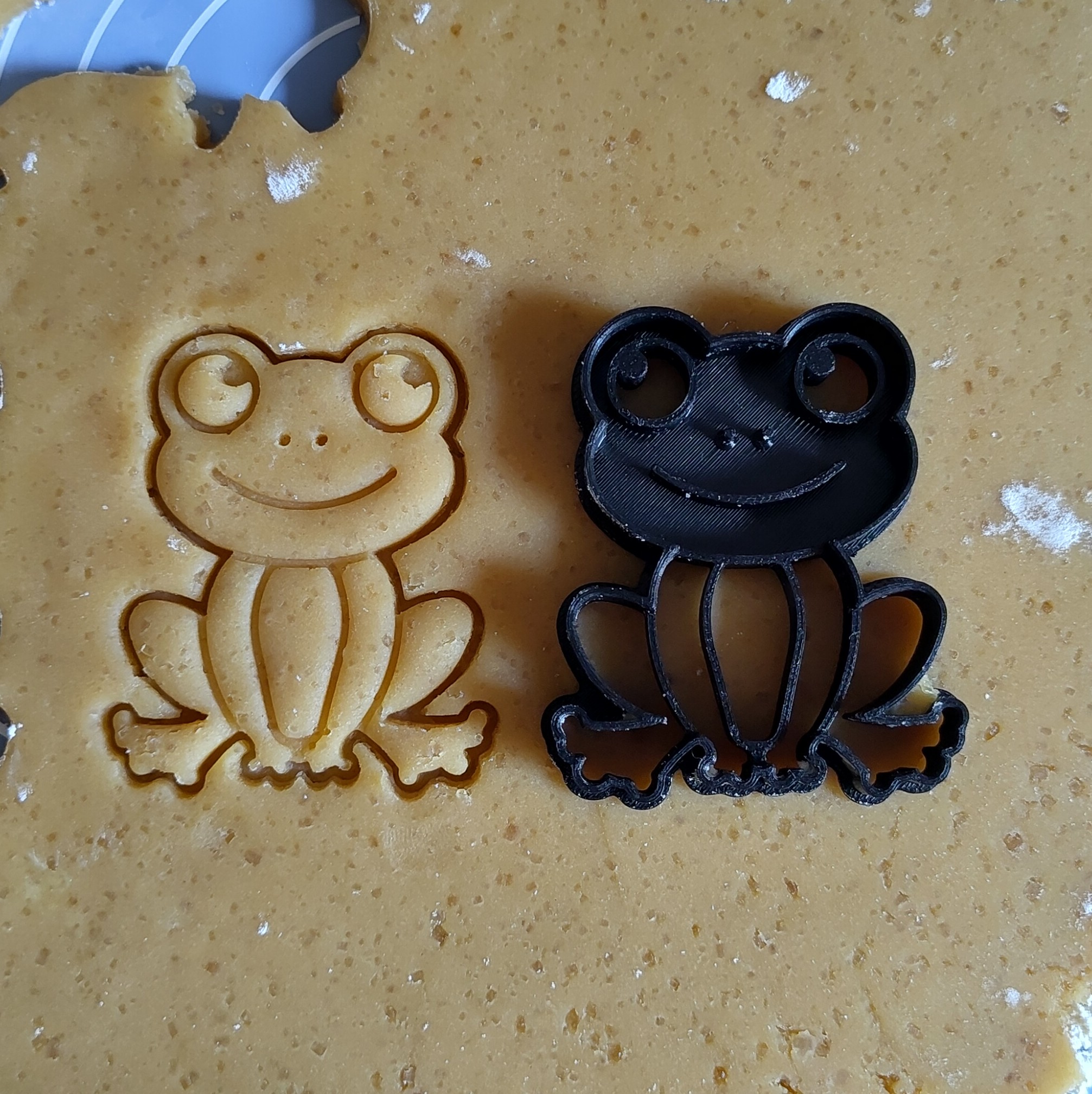 Froschmotiv einer Plätzchenform
