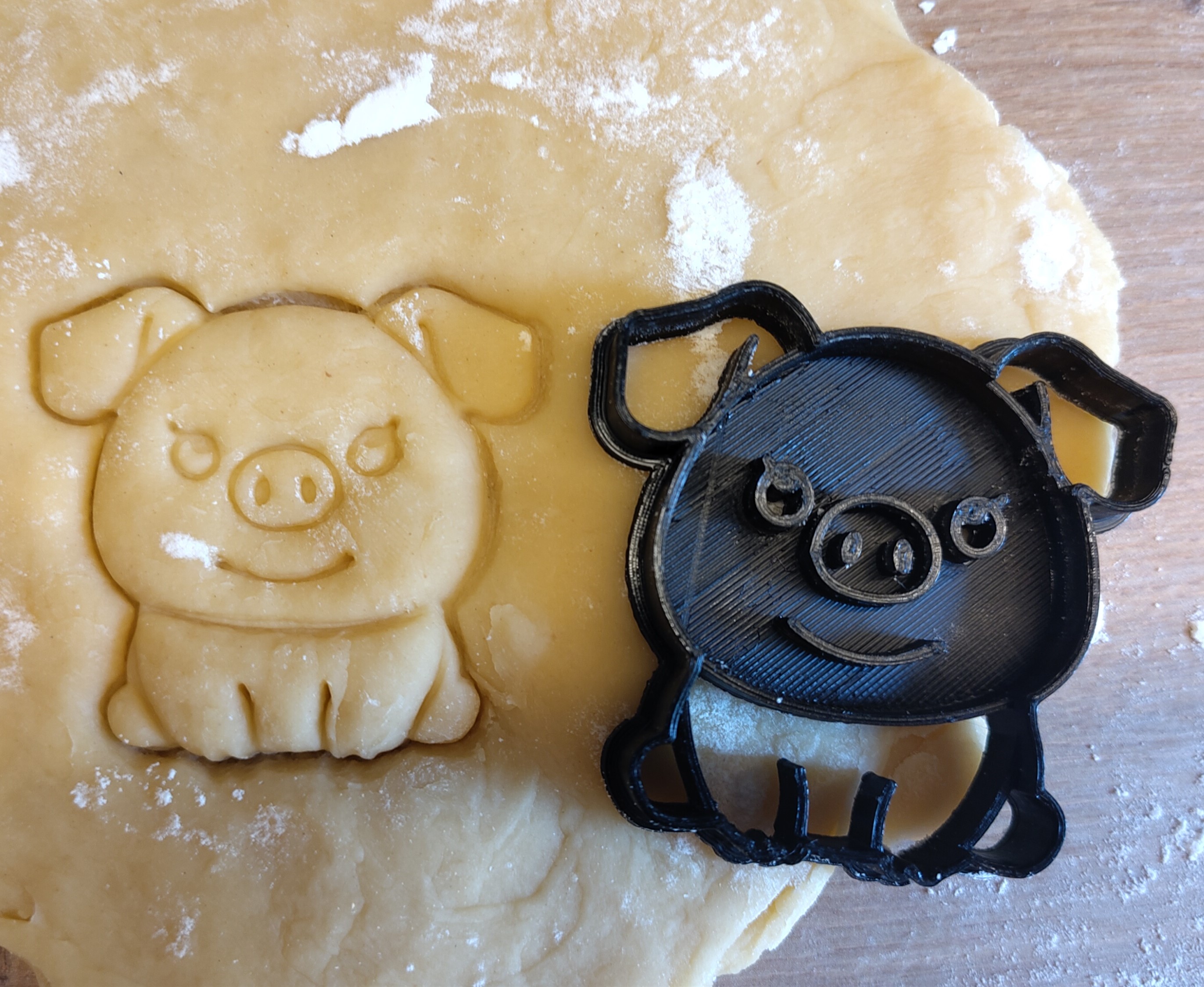 Schweinemotiv einer Plätzchenform